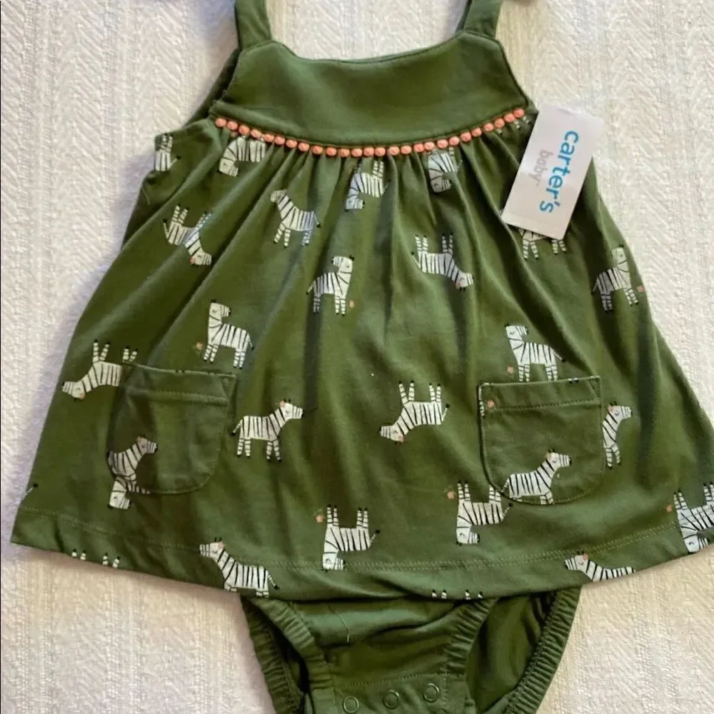Carter’s Baby Zebra Printed Sunsuit